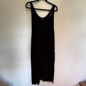 Eileen Fisher Black Sleeveless Dress – Bubble Pockets – XL - HS0272
